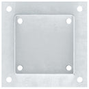 vidaXL 4 db horganyzott acélból oszlopalapok négyzet alakúak 121x121mm