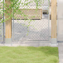 vidaXL 4 db horganyzott acélból oszlopalapok négyzet alakúak 121x121mm