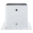 vidaXL 4 db horganyzott acélból oszlopalapok négyzet alakúak 141x141mm