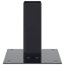 vidaXL 4 db antracit porszórt acél oszlopalapok négyzet alakú 46x46 mm