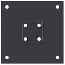 vidaXL 4 db antracit porszórt acél oszlopalapok négyzet alakú 46x46 mm