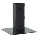 vidaXL 12 db antracit porszórt acél oszlopalapok négyzet alakú 46x46mm