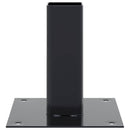 vidaXL 12 db antracit porszórt acél oszlopalapok négyzet alakú 46x46mm