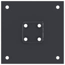 vidaXL 12 db antracit porszórt acél oszlopalapok négyzet alakú 46x46mm