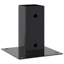 vidaXL 4 db antracit porszórt acél oszlopalapok négyzet alakú 61x61 mm