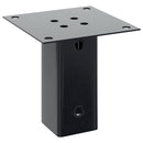 vidaXL 4 db antracit porszórt acél oszlopalapok négyzet alakú 61x61 mm