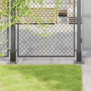 vidaXL 4 db antracit porszórt acél oszlopalapok négyzet alakú 61x61 mm