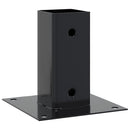 vidaXL 4 db antracit porszórt acél oszlopalapok négyzet alakú 71x71 mm