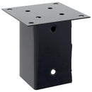 vidaXL 4 db antracit porszórt acél oszlopalapok négyzet alakú 81x81 mm