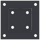 vidaXL 4 db antracit porszórt acél oszlopalapok négyzet alakú 81x81 mm