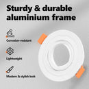 vidaXL Spotlámpa 24 pcs Fehér 9 x 9 x 2 cm Alumínium