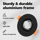 vidaXL Spotlámpa 6 pcs Fekete 9 x 9 x 2 cm Alumínium
