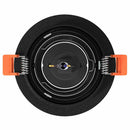 vidaXL Spotlámpa 24 pcs Fekete 9 x 9 x 2 cm Alumínium
