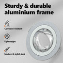 vidaXL Spotlámpa 6 pcs Ezüst 9 x 9 x 2 cm Alumínium
