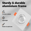 vidaXL Spotlámpa 24 pcs Fehér 9 x 9 x 2 cm Alumínium