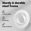 vidaXL Spotlámpa 24 pcs Fehér 9 x 9 x 2.5 cm Fém