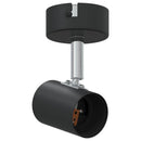 vidaXL Mennyezeti spotlámpa fényszórókkal Fekete 6,5 x 6 x 11,5 cm Fém