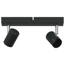 vidaXL Mennyezeti spotlámpa Fekete 26 x 6,5 x 11,5 cm Fém