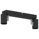 vidaXL Mennyezeti spotlámpa Fekete 26 x 6,5 x 11,5 cm Fém
