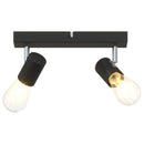 vidaXL Mennyezeti spotlámpa Fekete 26 x 6,5 x 11,5 cm Fém