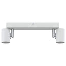 vidaXL Mennyezeti spotlámpa fényszórókkal Fehér 26 x 6,5 x 11,5 cm Fém