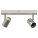 vidaXL Mennyezeti spotlámpa Nikkel 26 x 6,5 x 11,5 cm Fém