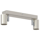 vidaXL Mennyezeti spotlámpa Nikkel 26 x 6,5 x 11,5 cm Fém
