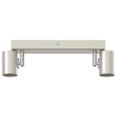 vidaXL Mennyezeti spotlámpa Nikkel 26 x 6,5 x 11,5 cm Fém
