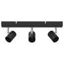 vidaXL Mennyezeti spotlámpa Fekete 38 x 6,5 x 11,5 cm Fém