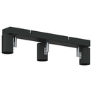 vidaXL Mennyezeti spotlámpa Fekete 38 x 6,5 x 11,5 cm Fém