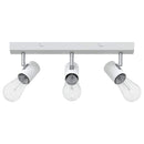 vidaXL Mennyezeti spotlámpa fényszórókkal Fehér 38 x 6,5 x 11,5 cm Fém