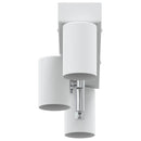 vidaXL Mennyezeti spotlámpa fényszórókkal Fehér 38 x 6,5 x 11,5 cm Fém