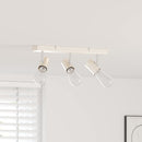 vidaXL Mennyezeti spotlámpa Nikkel 38 x 6,5 x 11,5 cm Fém