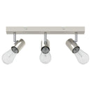 vidaXL Mennyezeti spotlámpa Nikkel 38 x 6,5 x 11,5 cm Fém