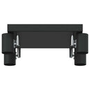 vidaXL Mennyezeti spotlámpa fényszórókkal Fekete 26 x 26 x 11,5 cm Fém
