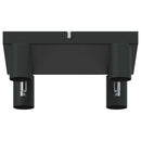 vidaXL Mennyezeti spotlámpa fényszórókkal Fekete 26 x 26 x 11,5 cm Fém