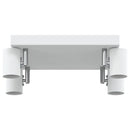 vidaXL Mennyezeti spotlámpa Fehér 26,5 x 26 x 11,5 cm Fém