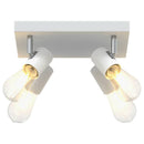 vidaXL Mennyezeti spotlámpa Fehér 26,5 x 26 x 11,5 cm Fém
