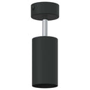 vidaXL Mennyezeti spotlámpa fényszórókkal Fekete 6 x 6 x 16 cm Fém