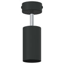 vidaXL Mennyezeti spotlámpa fényszórókkal Fekete 6 x 6 x 16 cm Fém
