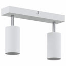 vidaXL Mennyezeti spotlámpa fényszórókkal Fehér 26 x 6 x 16 cm Fém