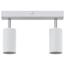 vidaXL Mennyezeti spotlámpa fényszórókkal Fehér 26 x 6 x 16 cm Fém