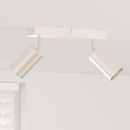 vidaXL Mennyezeti spotlámpa fényszórókkal Nikkel 26 x 6 x 16 cm Fém