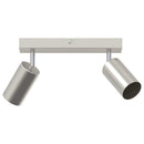 vidaXL Mennyezeti spotlámpa fényszórókkal Nikkel 26 x 6 x 16 cm Fém