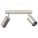 vidaXL Mennyezeti spotlámpa fényszórókkal Nikkel 26 x 6 x 16 cm Fém