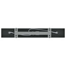 vidaXL Mennyezeti spotlámpa fényszórókkal Fekete 38 x 6 x 16 cm Fém