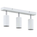 vidaXL Mennyezeti spotlámpa fényszórókkal Fehér 38 x 6 x 16 cm Fém