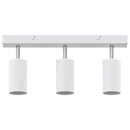 vidaXL Mennyezeti spotlámpa fényszórókkal Fehér 38 x 6 x 16 cm Fém
