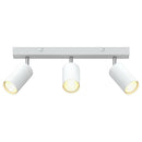 vidaXL Mennyezeti spotlámpa fényszórókkal Fehér 38 x 6 x 16 cm Fém