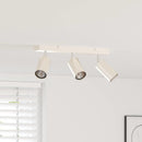 vidaXL Mennyezeti spotlámpa fényszórókkal Nikkel 38 x 6 x 16 cm Fém